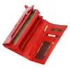  Dámska peňaženka z hovädzej kože Mato Grosso 0920-404 s RFID červenou farbou 17 x 9 x 3,5 cm