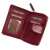 Dámska peňaženka z hovädzej kože Mato Grosso 0821-57 s RFID bordovou farbou 9 x 13 x 3,5 cm