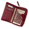  Dámska peňaženka z hovädzej kože Mato Grosso 0821-57 s RFID bordovou farbou 9 x 13 x 3,5 cm