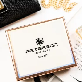    Dámska peňaženka Peterson PTN 007-SF7 z hovädzej kože v námorníckej modrej farbe