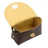  Dámska kožená kabelka Luka 26-106 DOLLARO hnedá 19 x 13 x 9 cm