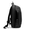  Pánsky polyesterový batoh Pierre Cardin 3837 ALAN10 čierny 30 x 38 x 15 cm