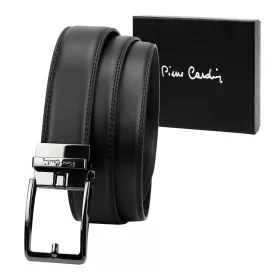  Pánsky kožený opasok Pierre Cardin 3361 GG46 ČIERNY