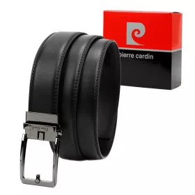  Pánsky kožený opasok Pierre Cardin 3364 GG49 ČIERNY