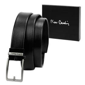  Pánsky kožený opasok Pierre Cardin 3362 GG47 ČIERNY