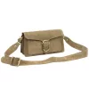 Luka 26-126 taupe női velúr bőr bőr kézitáska, válltáska 26.5 x 14.5 x 10 cm