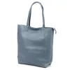 Luka 26-084 DOLLARO kék női bőr válltáska, shopper 40 x 37 x 13 cm