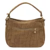  Dámska kožená kabelka Luka 24-085 CROCO GOLD hnedá 31 x 23 x 8 cm