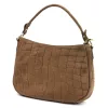  Dámska kožená kabelka Luka 24-085 CROCO GOLD hnedá 31 x 23 x 8 cm