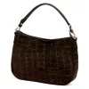  Dámska kožená kabelka Luka 24-085 CROCO GOLD hnedá 31 x 23 x 8 cm
