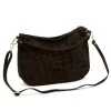  Dámska kožená kabelka Luka 24-085 CROCO GOLD hnedá 31 x 23 x 8 cm