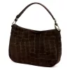  Dámska kožená kabelka Luka 24-085 CROCO GOLD hnedá 31 x 23 x 8 cm