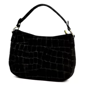   Luka 24-085 CROCO GOLD fekete női bőr kézitáska 31 x 23 x 8 cm