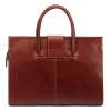  Dámska aktovka Florence 1029 z hnedej hovädzej kože 40 x 29 x 11 cm
