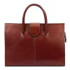  Dámska aktovka Florence 1029 z hnedej hovädzej kože 40 x 29 x 11 cm