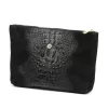 Gregorio COSMETICS-004 CROCO fekete marhabőr kozmetikai táska 29 x 19 x 10 cm