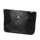 Gregorio COSMETICS-004 CROCO fekete marhabőr kozmetikai táska 29 x 19 x 10 cm