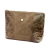 Gregorio COSMETICS-004 CROCO taupe marhabőr kozmetikai táska 29 x 19 x 10 cm