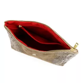   Gregorio COSMETICS-004 CROCO taupe marhabőr kozmetikai táska 29 x 19 x 10 cm