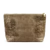 Gregorio COSMETICS-004 CROCO taupe marhabőr kozmetikai táska 29 x 19 x 10 cm