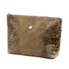 Gregorio COSMETICS-004 CROCO taupe marhabőr kozmetikai táska 29 x 19 x 10 cm
