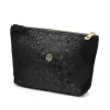 Gregorio COSMETICS-005 CROCO fekete marhabőr kozmetikai táska