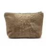 Gregorio COSMETICS-005 CROCO taupe marhabőr kozmetikai táska