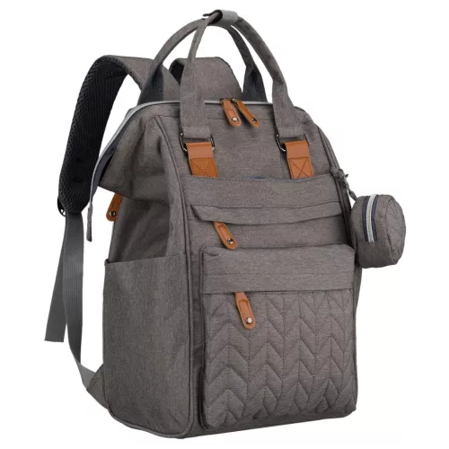 Peterson PTN JMB-02 szürke női többfunkciós hátizsák 44 × 27 × 19 cm