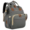 Peterson PTN JMB-03 szürke női többfunkciós hátizsák, babakocsihoz 38 × 27 × 18 cm