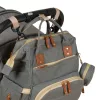 Peterson PTN JMB-03 szürke női többfunkciós hátizsák, babakocsihoz 38 × 27 × 18 cm