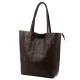 Luka 26-084 DOLLARO barna női bőr válltáska, shopper 40 x 37 x 13 cm