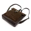 Luka 26-150 CROCO barna női marhabőr hátizsák 29 x 32 x 12 cm
