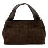 Luka 24-058 CROCO sötétbarna női bőr kézitáska, válltáska 33 x 19 x 17 cm