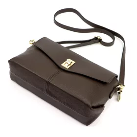   Luka 26-147 DOLLARO barna női bőr válltáska, oldaltáska 27 x 17 x 9 cm