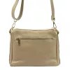 Luka 26-008 DOLLARO FL taupe női bőr válltáska, oldaltáska 28 x 20 x 10 cm