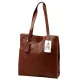 Luka 25-041 DOLLARO barna női bőr válltáska 32 x 34 x 11 cm