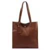 Luka 25-041 DOLLARO barna női bőr válltáska 32 x 34 x 11 cm