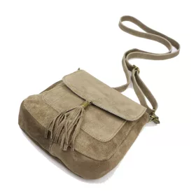   Luka 26-169 taupe női bőr válltáska, oldaltáska 22 x 20 x 7 cm