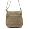 Luka 26-169 taupe női bőr válltáska, oldaltáska 22 x 20 x 7 cm