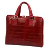Camilla PREMIUM 10.777 CROCO piros női marhabőr aktatáska 40 x 31 x 6 cm