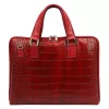 Camilla PREMIUM 10.777 CROCO piros női marhabőr aktatáska 40 x 31 x 6 cm