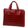 Camilla PREMIUM 10.777 CROCO piros női marhabőr aktatáska 40 x 31 x 6 cm