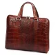 Camilla PREMIUM 10.777 CROCO barna női marhabőr aktatáska 40 x 31 x 6 cm