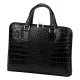Camilla PREMIUM 10.777 CROCO fekete női marhabőr aktatáska 40 x 31 x 6 cm