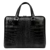 Camilla PREMIUM 10.777 CROCO fekete női marhabőr aktatáska 40 x 31 x 6 cm