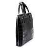 Camilla PREMIUM 10.777 CROCO fekete női marhabőr aktatáska 40 x 31 x 6 cm