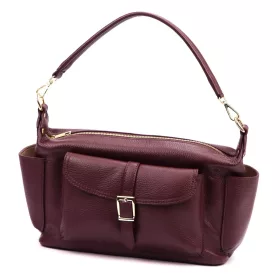   Luka 26-151 DOLLARO bordó női bőr válltáska, oldaltáska 35 x 19 x 14 cm