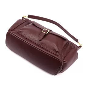   Luka 26-151 DOLLARO bordó női bőr válltáska, oldaltáska 35 x 19 x 14 cm