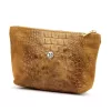 Gregorio COSMETICS-005 CROCO barna marhabőr kozmetikai táska