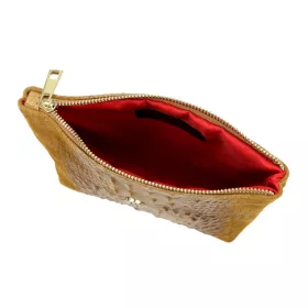   Gregorio COSMETICS-005 CROCO barna marhabőr kozmetikai táska